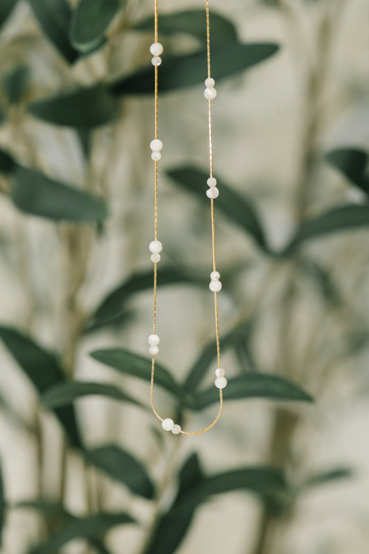 Making An Effort Delicate Beaded Necklace