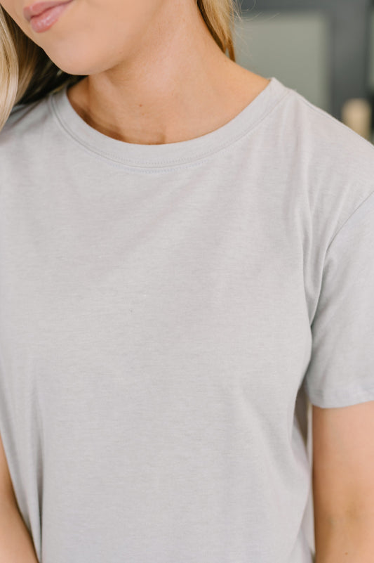 Rest Assured Basic Relaxed Tee in Heather Grey
