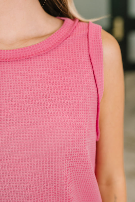 Thread Theory Round Neck Tank in Pink