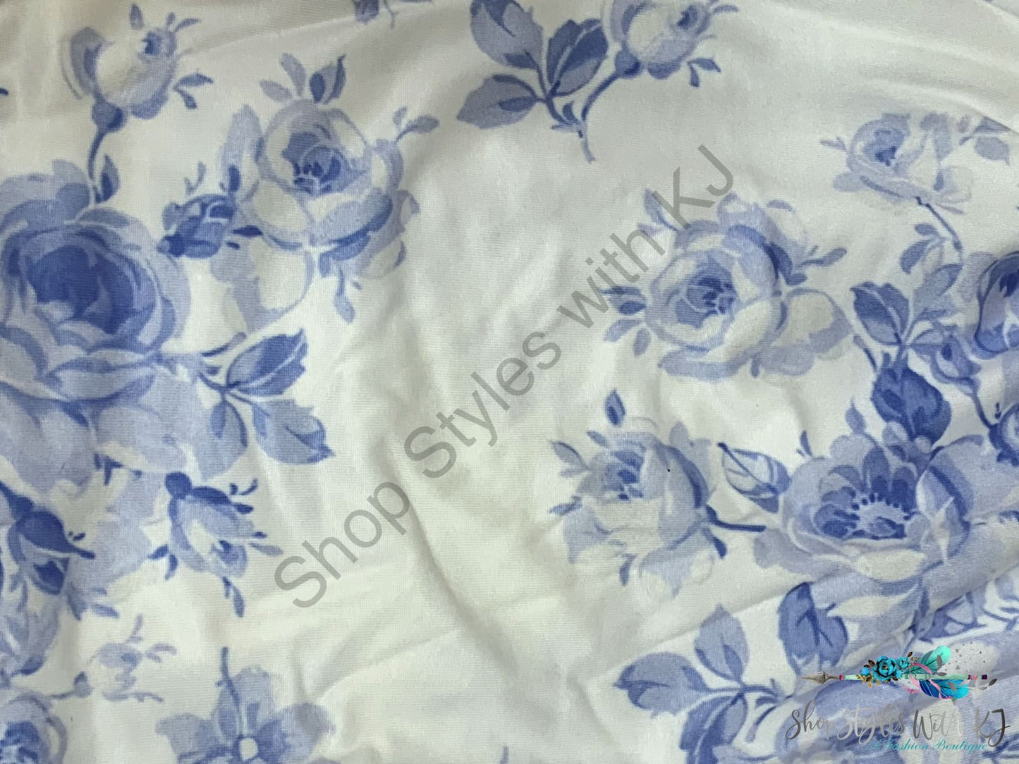 Blue Blooms 2Pc Short Set Kids