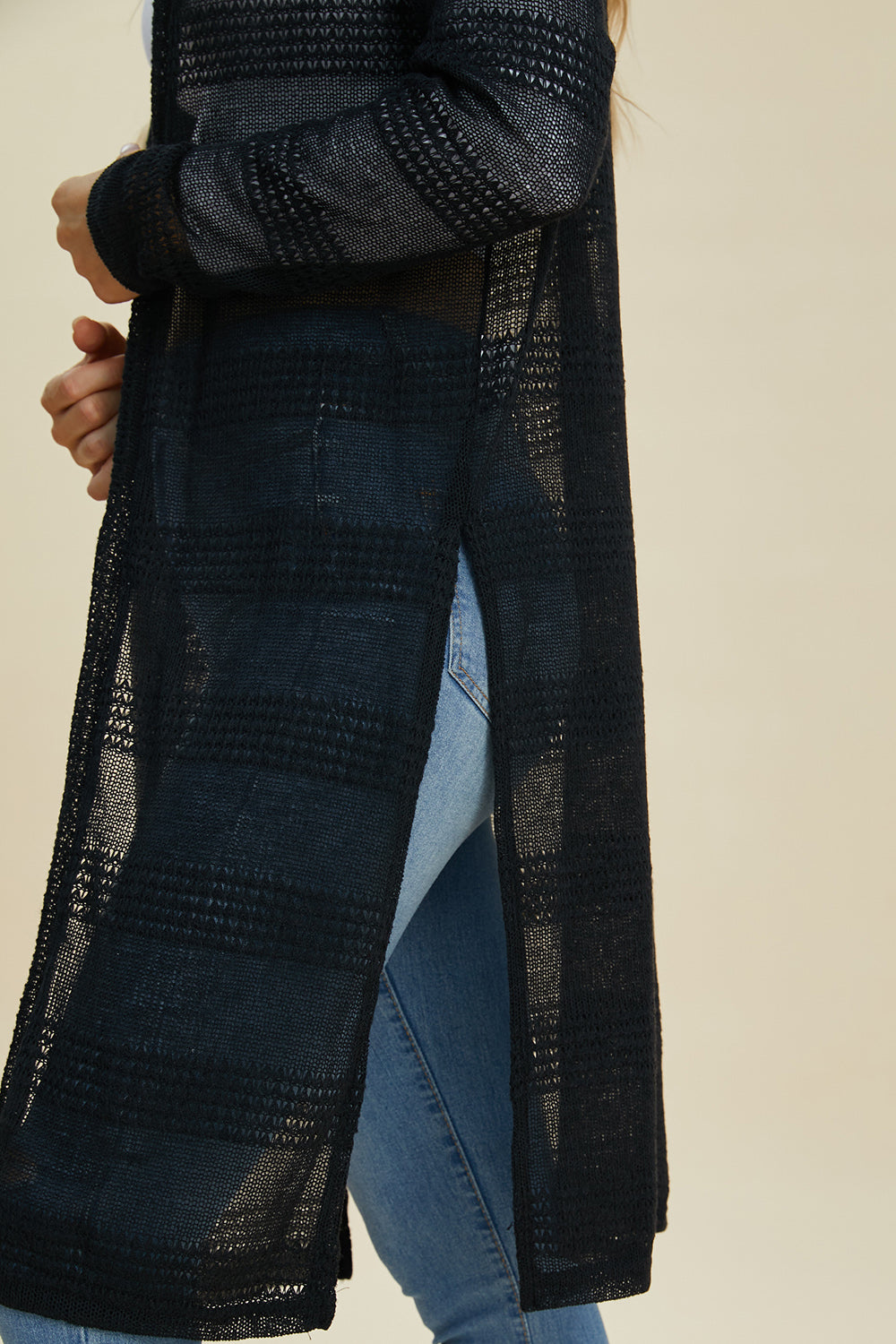 Open Front Longline Cardigan - 4 Colors