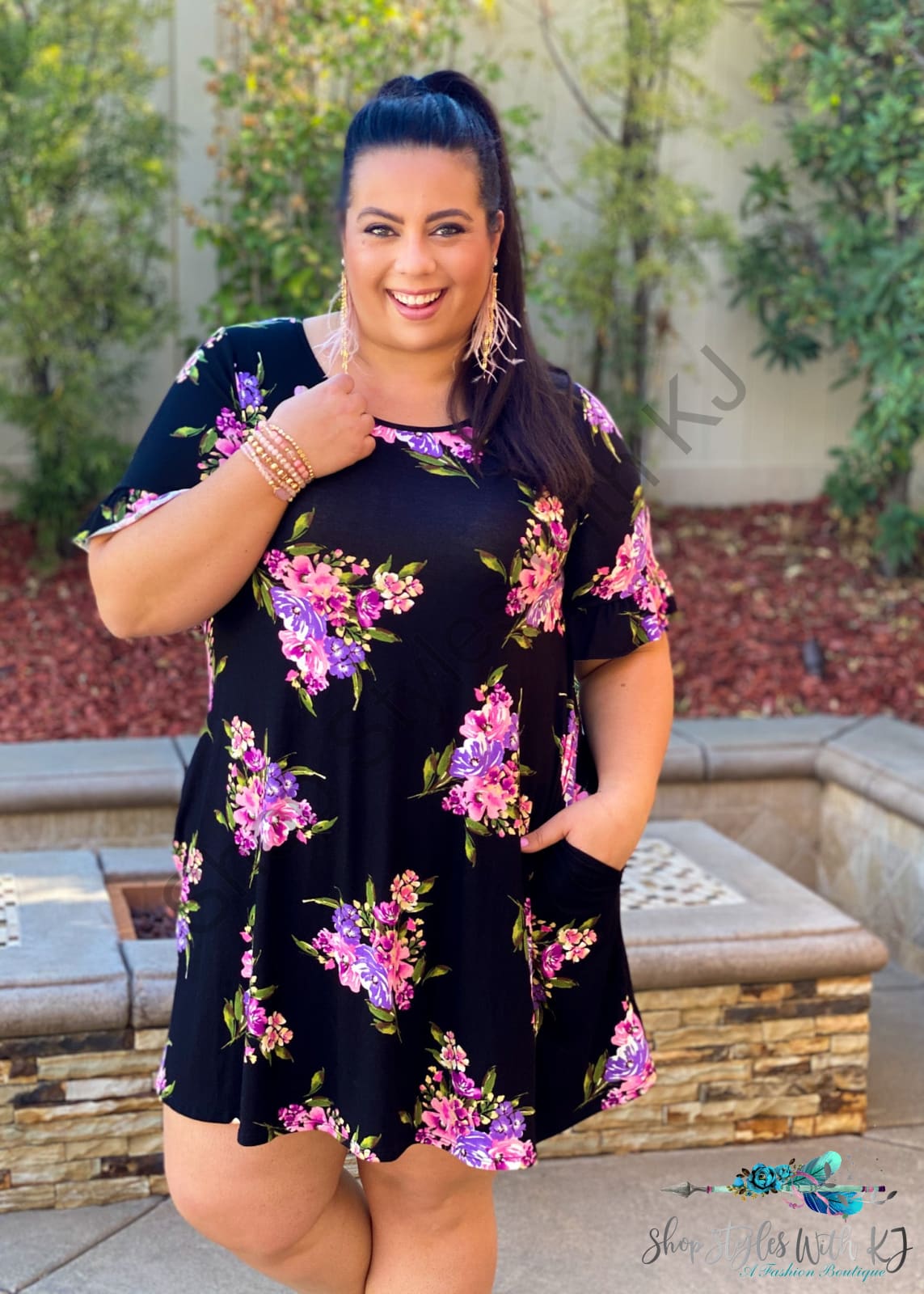 Spring Blooms Swing Dress - Size Small