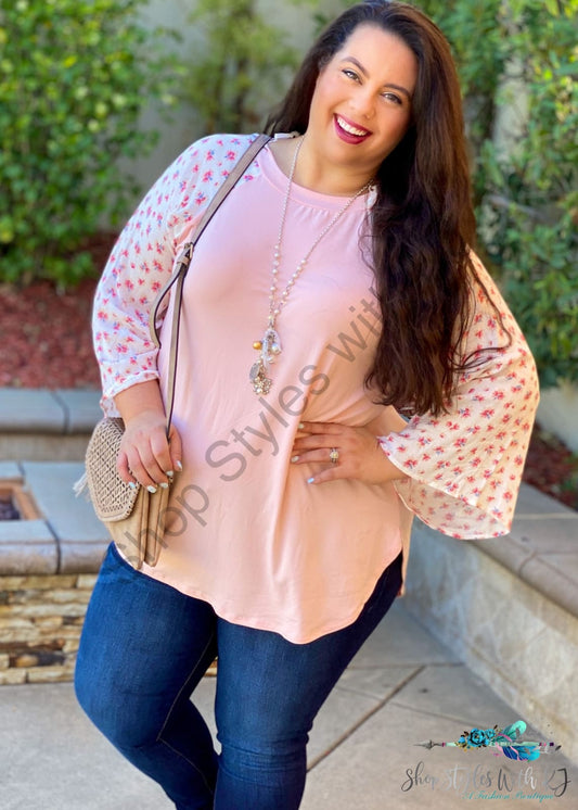 Spring Fling Wide Sleeve Top - Size Small