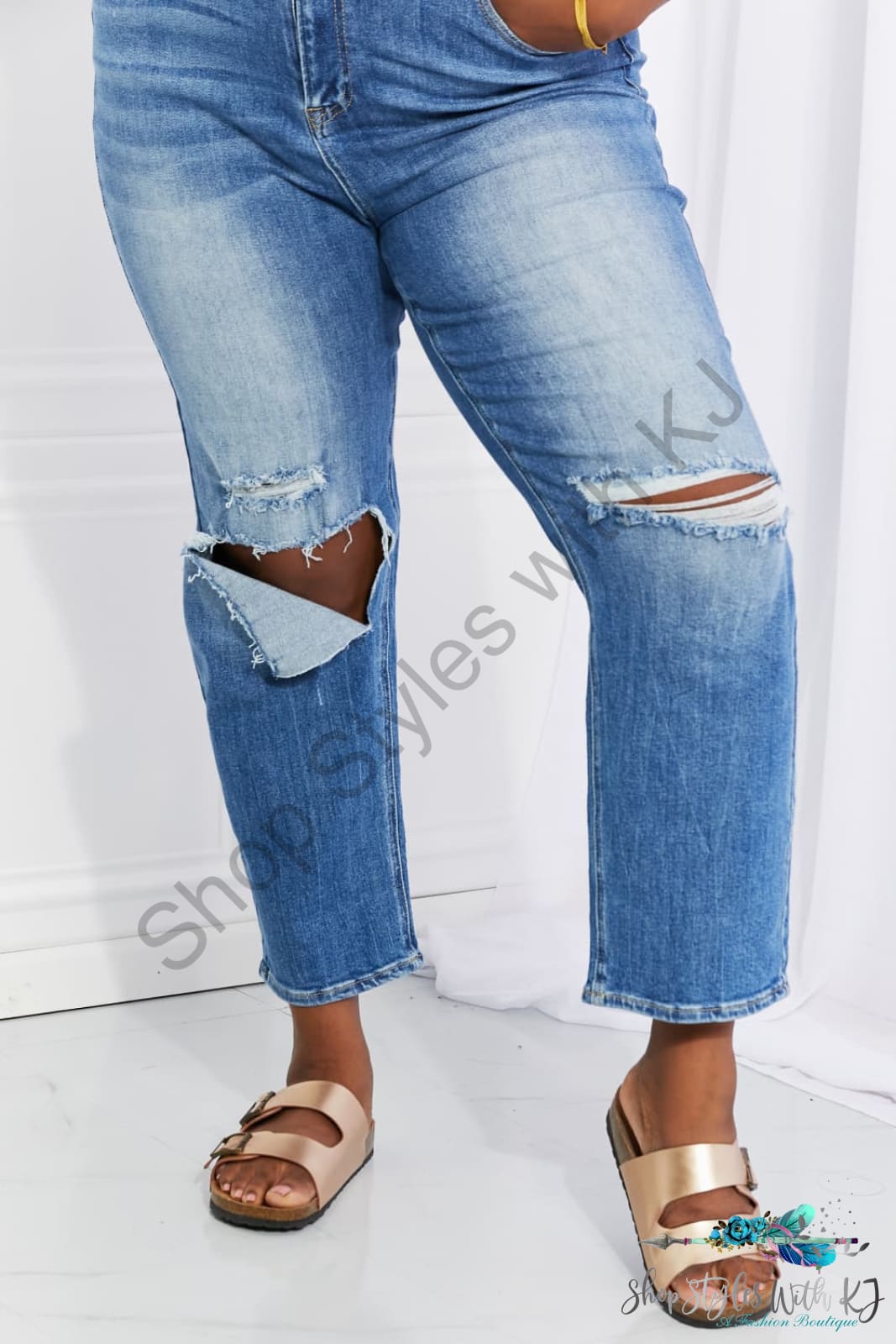 Risen Emily High Rise Relaxed Jeans Pants