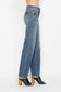 Judy Blue Mid Rise Tummy Control Straight Jeans