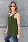 Lace Detail V-Neck Cutout Cami - 5 colors
