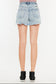 Kancan Distressed High Waist Denim Shorts with Pockets