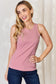 Round Neck Slim Tank - 5 colors