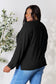 Ribbed Round Neck Slit Knit Top - 5 Colors
