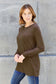 Round Neck Long Sleeve Top - 5 Colors