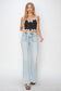 Risen High Rise Front Patch Pocket Flare Jeans
