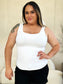 Square Neck Wide Strap Tank - 5 colors