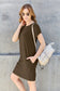 Round Neck Short Sleeve Dress with Pockets - 5 colors