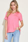V-Neck High-Low Short Sleeve T-Shirt - 7 Colors