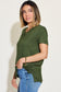 V-Neck High-Low Short Sleeve T-Shirt - 7 Colors