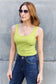 Square Neck Wide Strap Tank - 5 colors