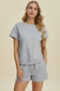 Texture Short Sleeve Top and Shorts Set - 5 Colors