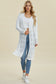Open Front Longline Cardigan - 4 Colors