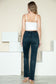 Judy Blue Button Fly Hem Destroy High Rise Straight Jeans