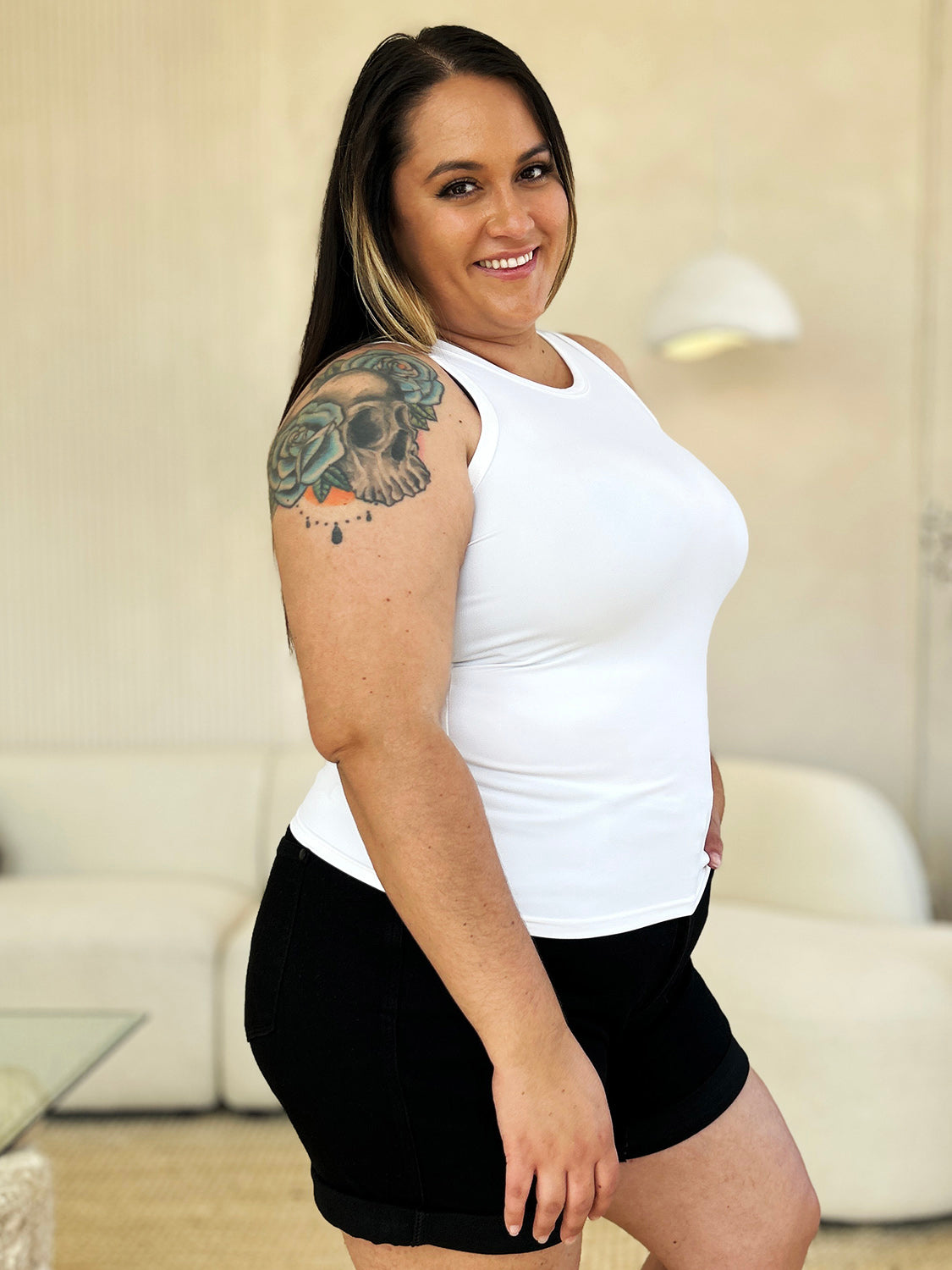 Round Neck Slim Tank - 5 colors
