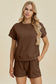 Texture Short Sleeve Top and Shorts Set - 5 Colors