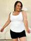 Square Neck Wide Strap Tank - 5 colors