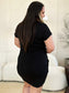 Round Neck Short Sleeve Dress with Pockets - 5 colors