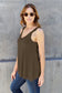 Lace Detail V-Neck Cutout Cami - 5 colors