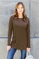 Round Neck Long Sleeve Top - 5 Colors
