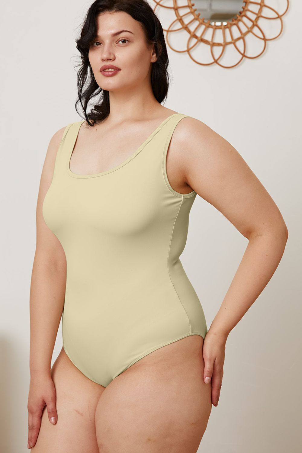 Square Neck Sleeveless Bodysuit - 5 colors