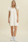 Ruffled V-Neck Cap Sleeve Dress - 5 Colors