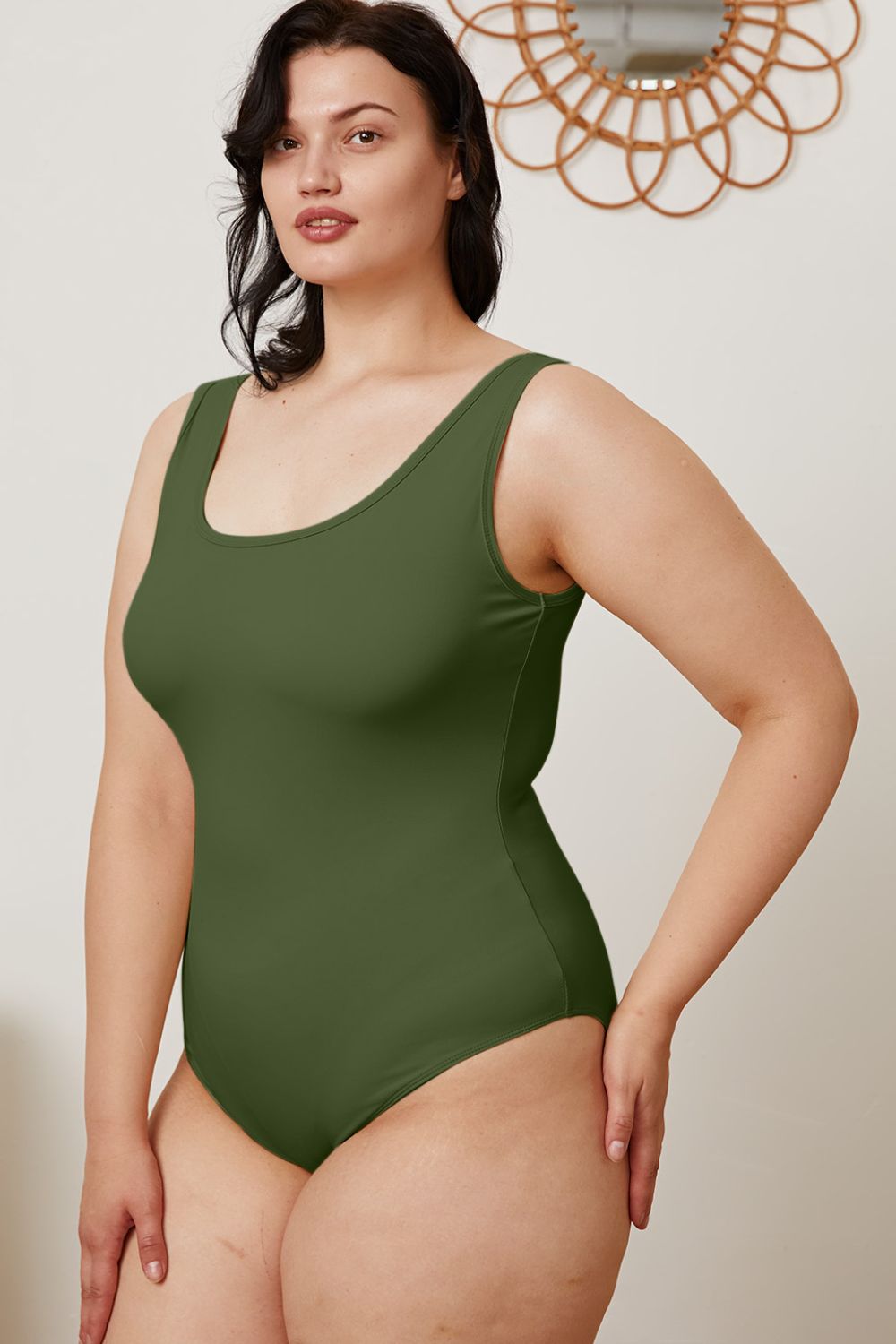Square Neck Sleeveless Bodysuit - 5 colors