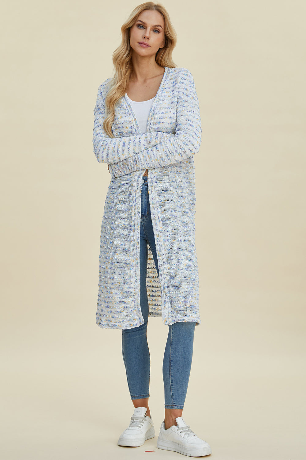 Open Front Longline Cardigan - 4 Colors