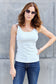 Square Neck Wide Strap Tank - 5 colors