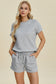 Texture Short Sleeve Top and Shorts Set - 5 Colors