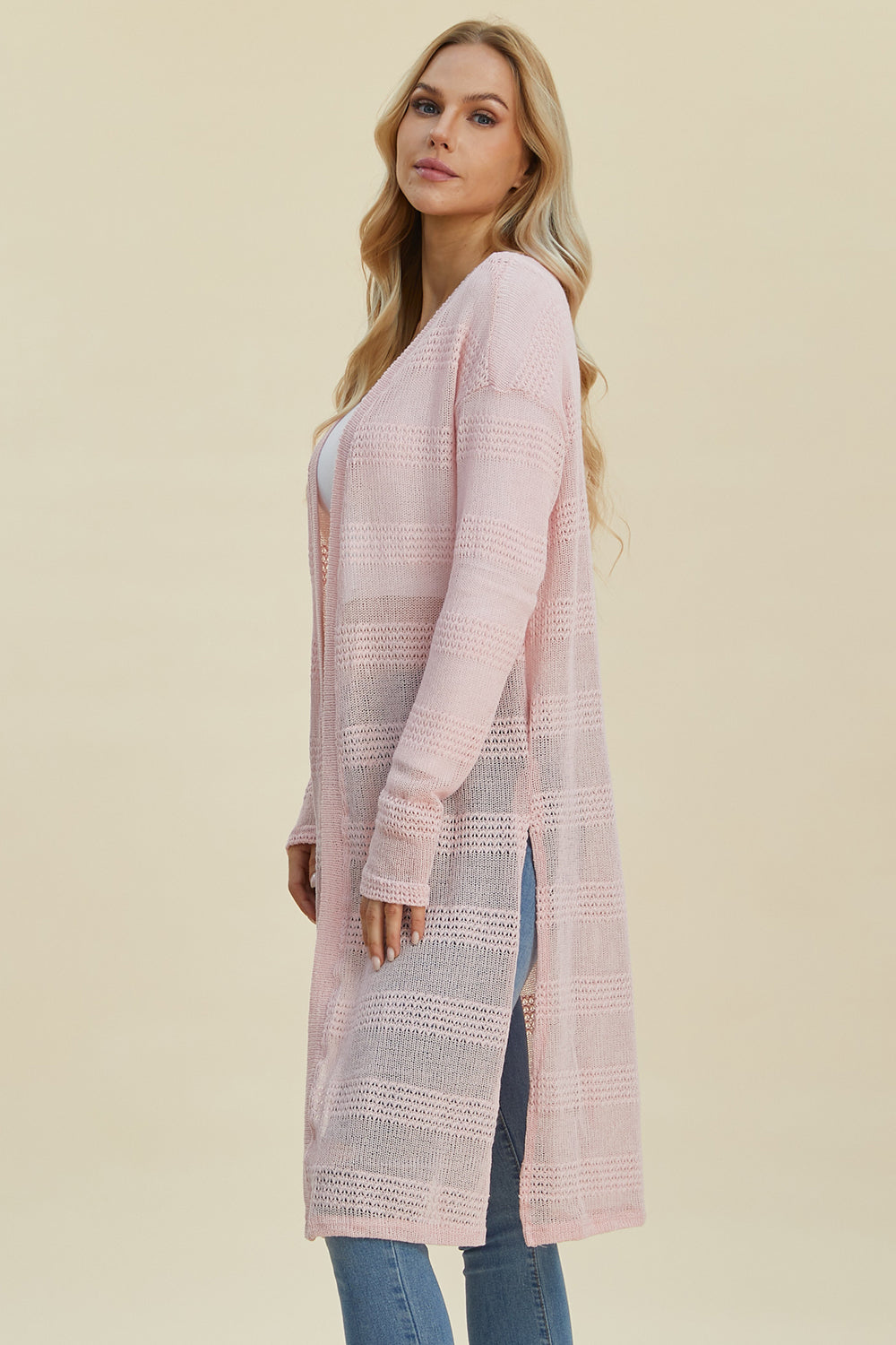 Open Front Longline Cardigan - 4 Colors