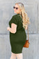 Round Neck Short Sleeve Dress with Pockets - 5 colors