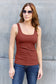 Square Neck Wide Strap Tank - 5 colors