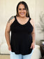 Lace Detail V-Neck Cutout Cami - 5 colors