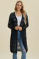Open Front Longline Cardigan - 4 Colors