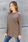 Round Neck Long Sleeve Top - 5 Colors