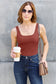 Square Neck Wide Strap Tank - 5 colors