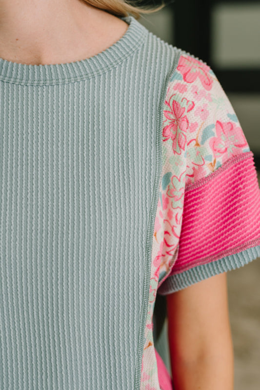 A Lot to Look At Color Block Top