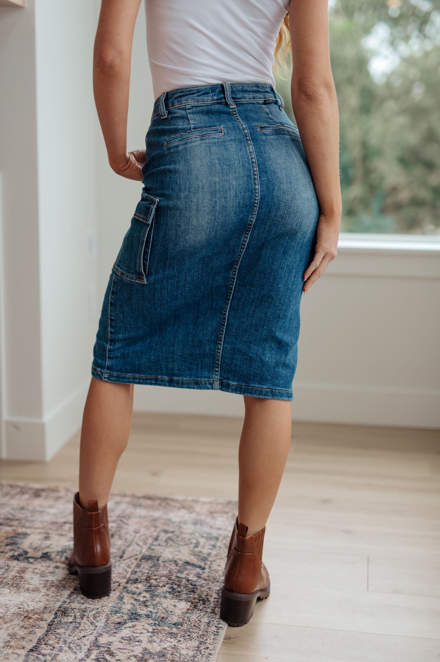 Judy Blue Cargo Denim Skirt