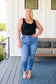 Amanda High Rise Pull on Release Hem Skinny Jeans
