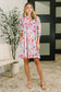 Barely Catch My Breath Notch Neck Dress