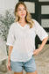 Beginning to Care Textured Oversized Top