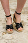 Behold Black Braided Twine Wedge