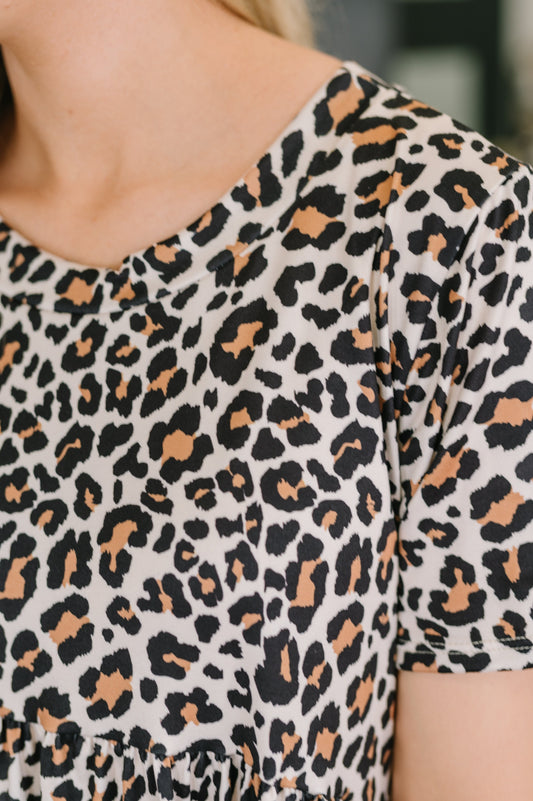 Better Stuff To Do Leopard Print Smock Dress