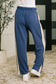Certified Chiller Contrast Stripe Straight Leg Bottoms in Navy